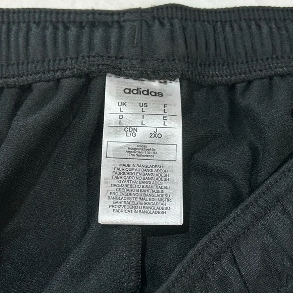 Adidas Black Pants - Size Large - Pockets - 100% Polyester - Picture 4 of 4
